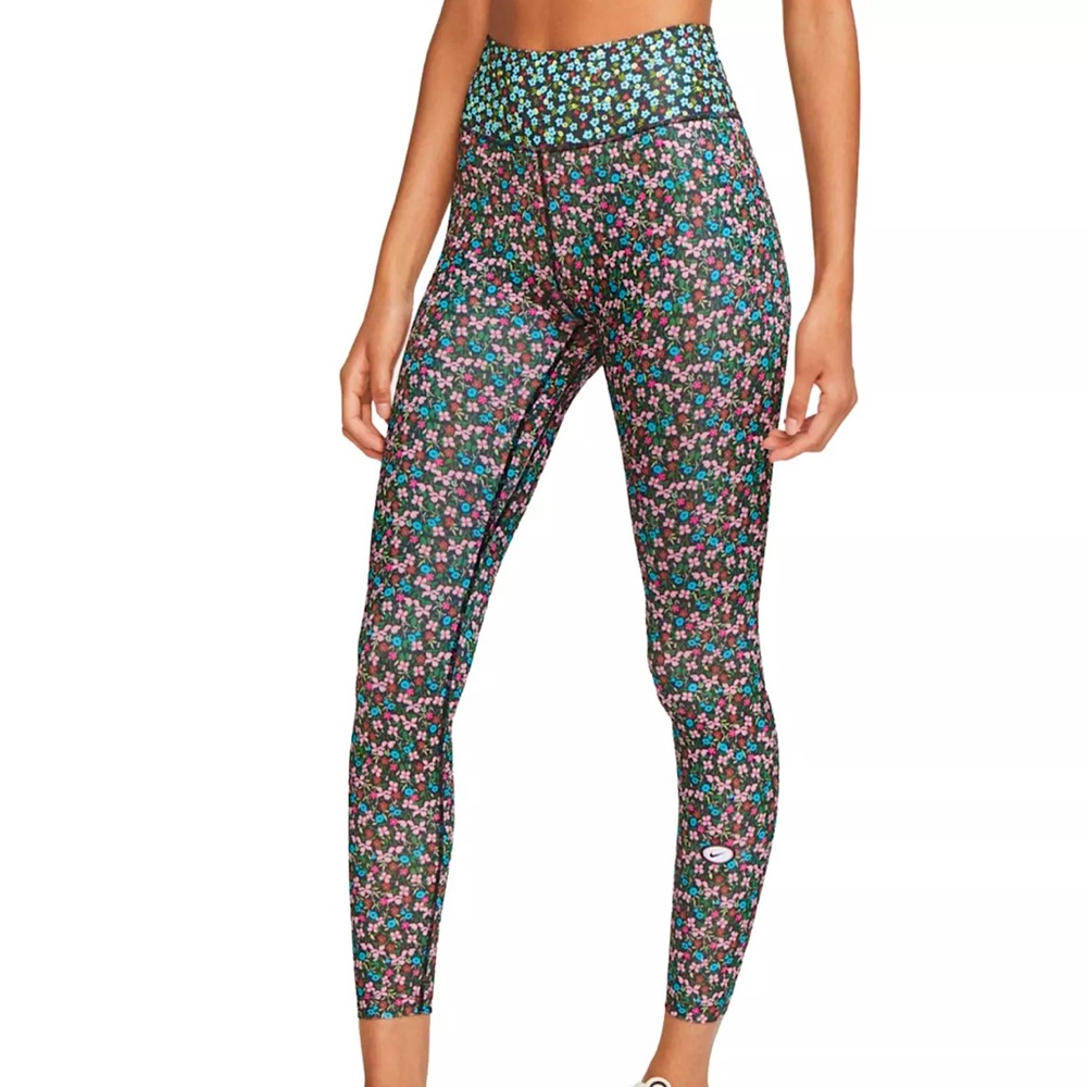 Nike one floral ankle leggings